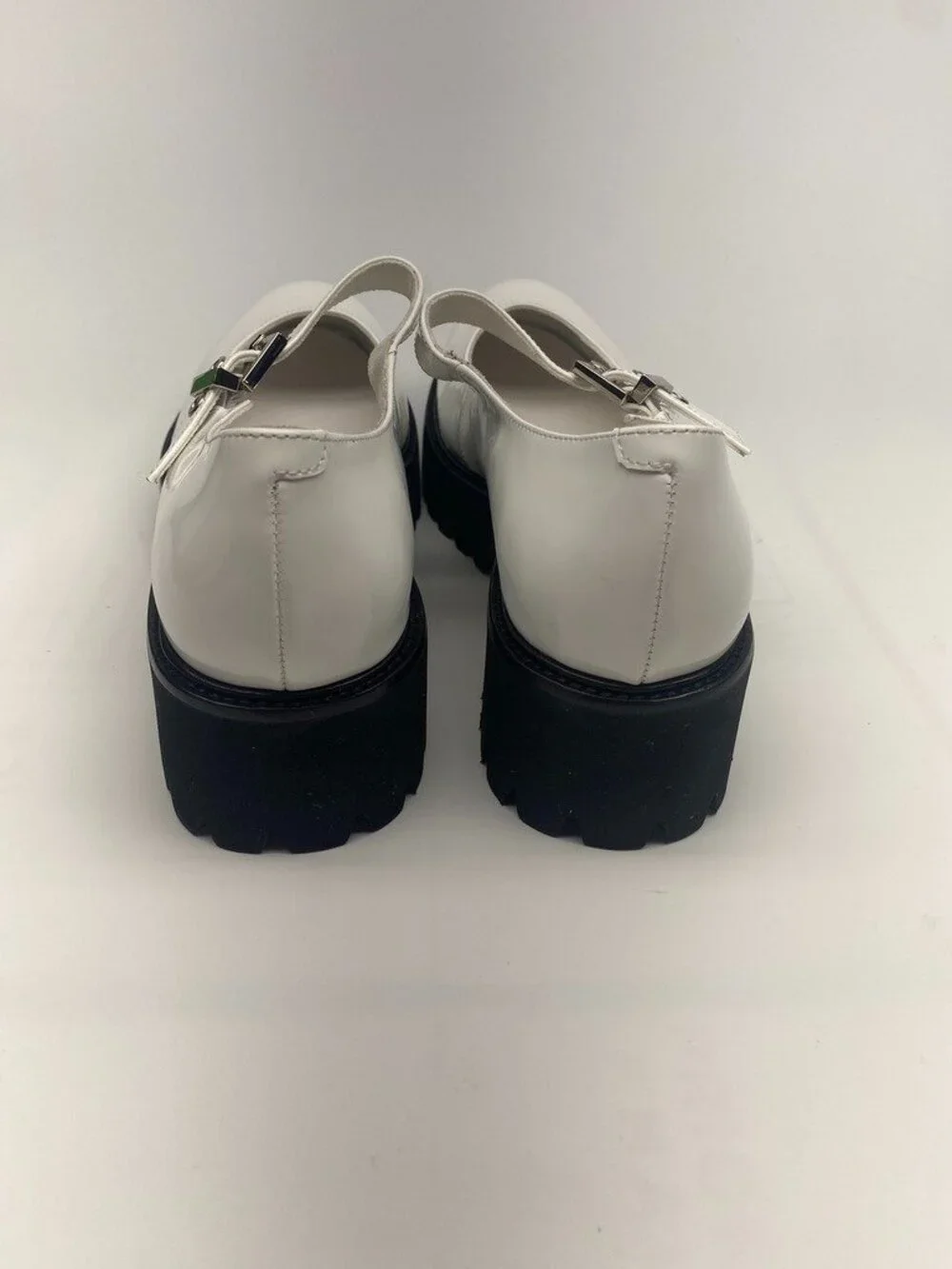 Jeffrey Campbell Womens Mary Jane White Platform Pump Shoe Sz 10